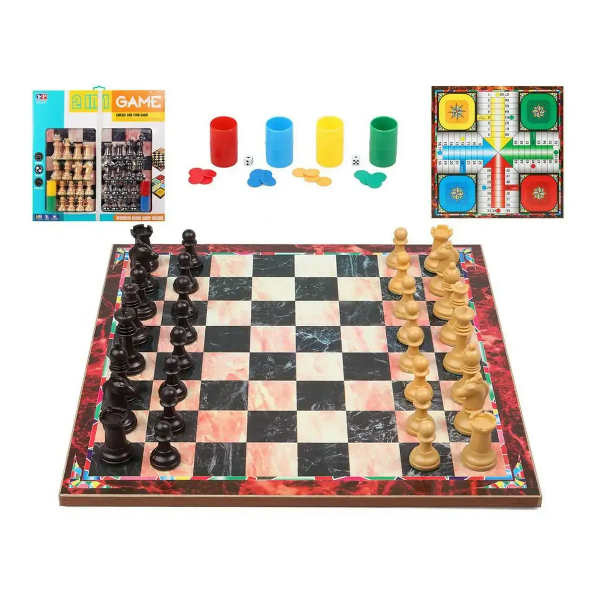 Jeu de societe 2 in 1_6951. Bienvenue chez DIAYTAR COTE D'IVOIRE - Votre Plateforme Shopping pour Tous. Découvrez un large éventail de produits qui célèbrent la diversité et la beauté du Côte d'Ivoire.