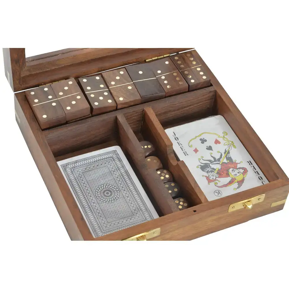Jeu de societe dkd home decor sheesham 17 x 17 x 5 5 cm dore marron 4 pieces_1823. DIAYTAR COTE D'IVOIRE - Là où Chaque Achat a du Sens. Explorez notre gamme et choisissez des produits qui racontent une histoire, du traditionnel au contemporain.