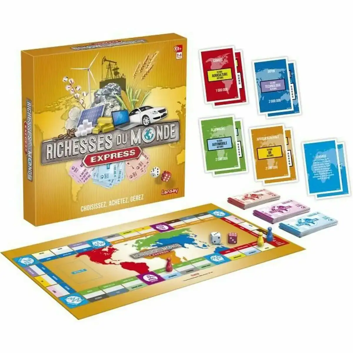 Jeu de societe lansay wealth of the express world fr _6403. Entrez dans l'Univers de DIAYTAR COTE D'IVOIRE - Où Chaque Produit est une Découverte. Explorez notre gamme variée et trouvez des articles qui vous surprennent et vous inspirent.