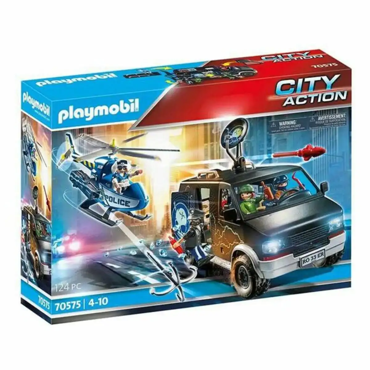 Jeu de vehicules city action police helicopter playmobil 70575 helicoptere voiture de police 124 pcs _1250. DIAYTAR COTE D'IVOIRE - Où Choisir est un Acte de Création. Naviguez à travers notre plateforme et choisissez des produits qui complètent votre histoire personnelle.