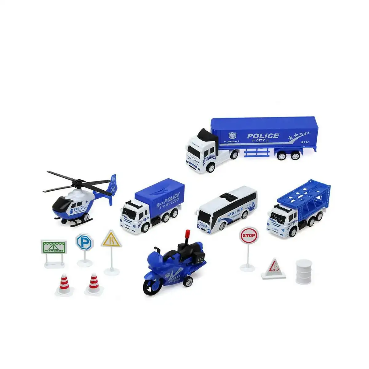Jeu de vehicules city police 45 x 33 x 6 cm multicouleur_5756. Plongez dans l'Expérience DIAYTAR COTE D'IVOIRE - Où Chaque Produit a une Histoire. Explorez notre boutique en ligne pour trouver des articles qui incarnent la passion et la créativité du Côte d'Ivoire.