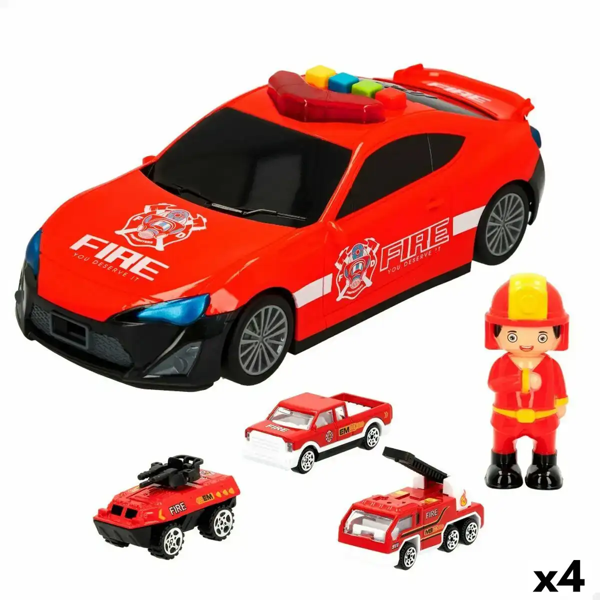 Jeu de vehicules speed go lumiere son sapeur pompier 1 64 4 unites _1020. DIAYTAR COTE D'IVOIRE - Là où Chaque Produit est une Trouvaille Unique. Découvrez notre boutique en ligne et trouvez des articles qui vous distinguent par leur originalité.