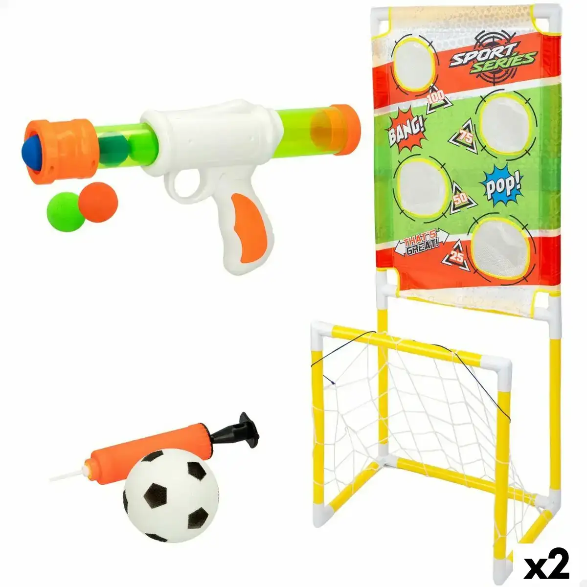 Jeu de visee colorbaby cible cage a foot 48 5 x 113 x 35 5 cm 2 unites _9285. DIAYTAR COTE D'IVOIRE - Là où les Rêves de Shopping Deviennent Réalité. Naviguez à travers notre catalogue diversifié et choisissez parmi une variété d'articles qui feront de votre shopping une expérience inoubliable.