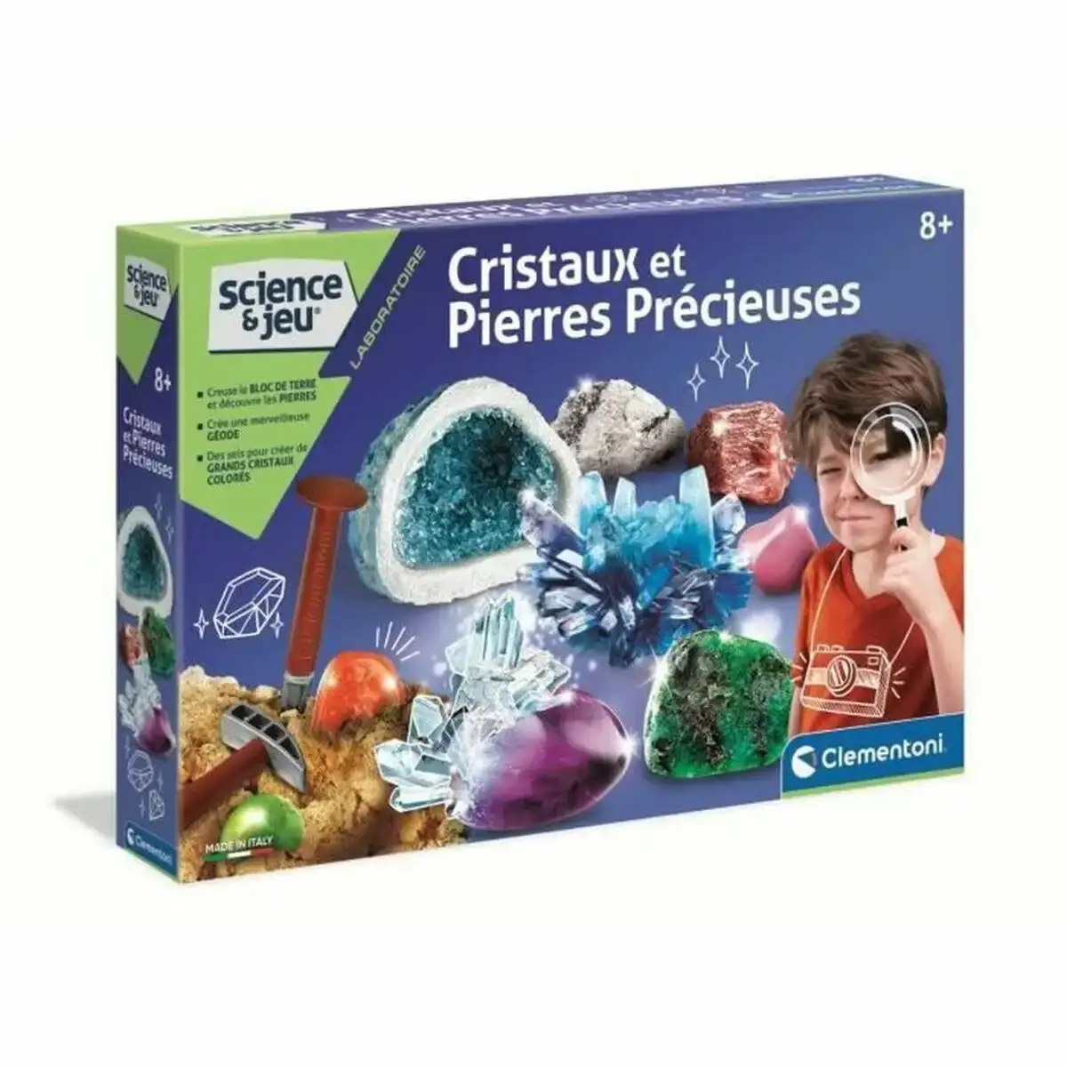 Jeu scientifique clementoni crystals and gemstones_9275. DIAYTAR COTE D'IVOIRE - Votre Escapade Shopping Virtuelle. Explorez notre boutique en ligne et dénichez des trésors qui évoquent la culture et le savoir-faire sénégalais, un clic à la fois.