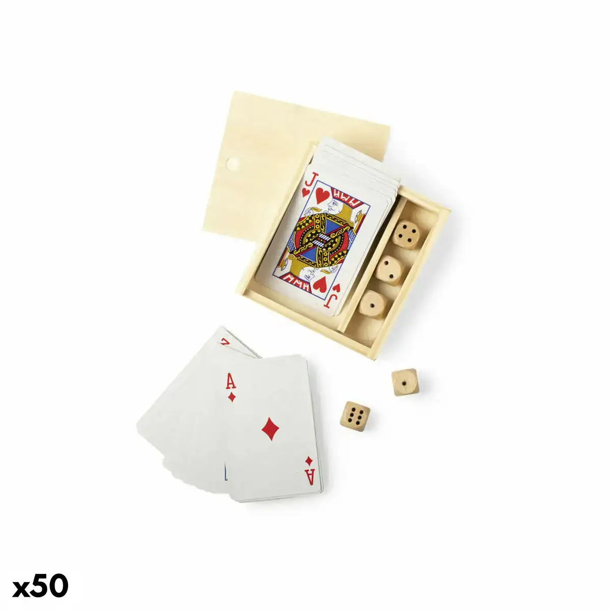 Jeux de cartes 146418 50 unites _1708. DIAYTAR COTE D'IVOIRE - Où la Mode et le Confort se Rencontrent. Plongez dans notre univers de produits et trouvez des articles qui vous habillent avec style et aisance.