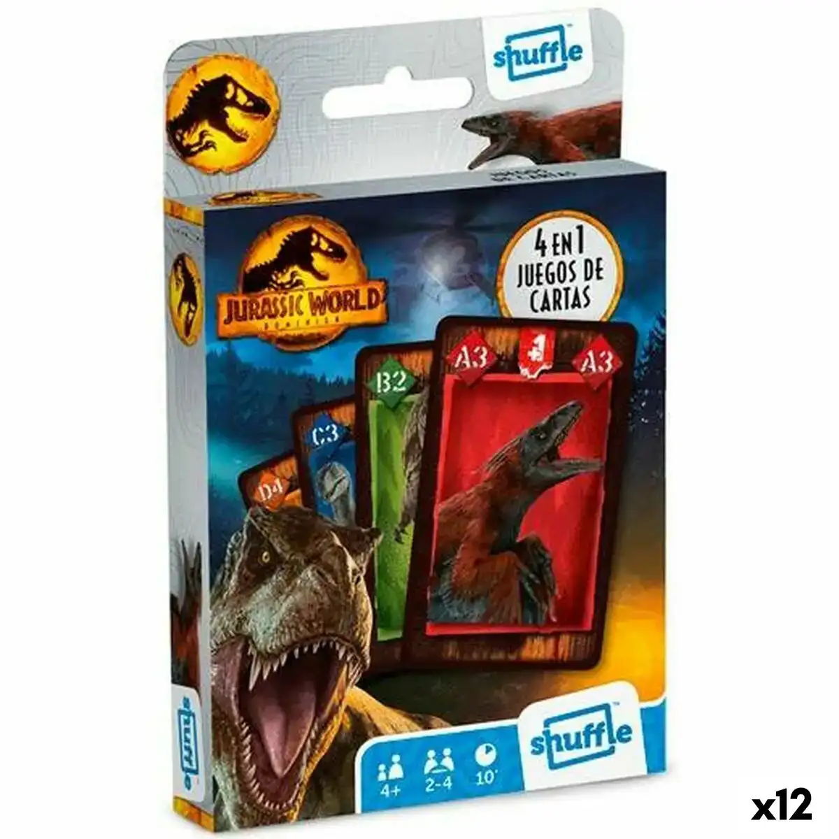 Jeux de cartes jurassic world 4 en 1 12 unites _7493. Bienvenue sur DIAYTAR COTE D'IVOIRE - Là où Chaque Objet a une Âme. Plongez dans notre catalogue et trouvez des articles qui portent l'essence de l'artisanat et de la passion.