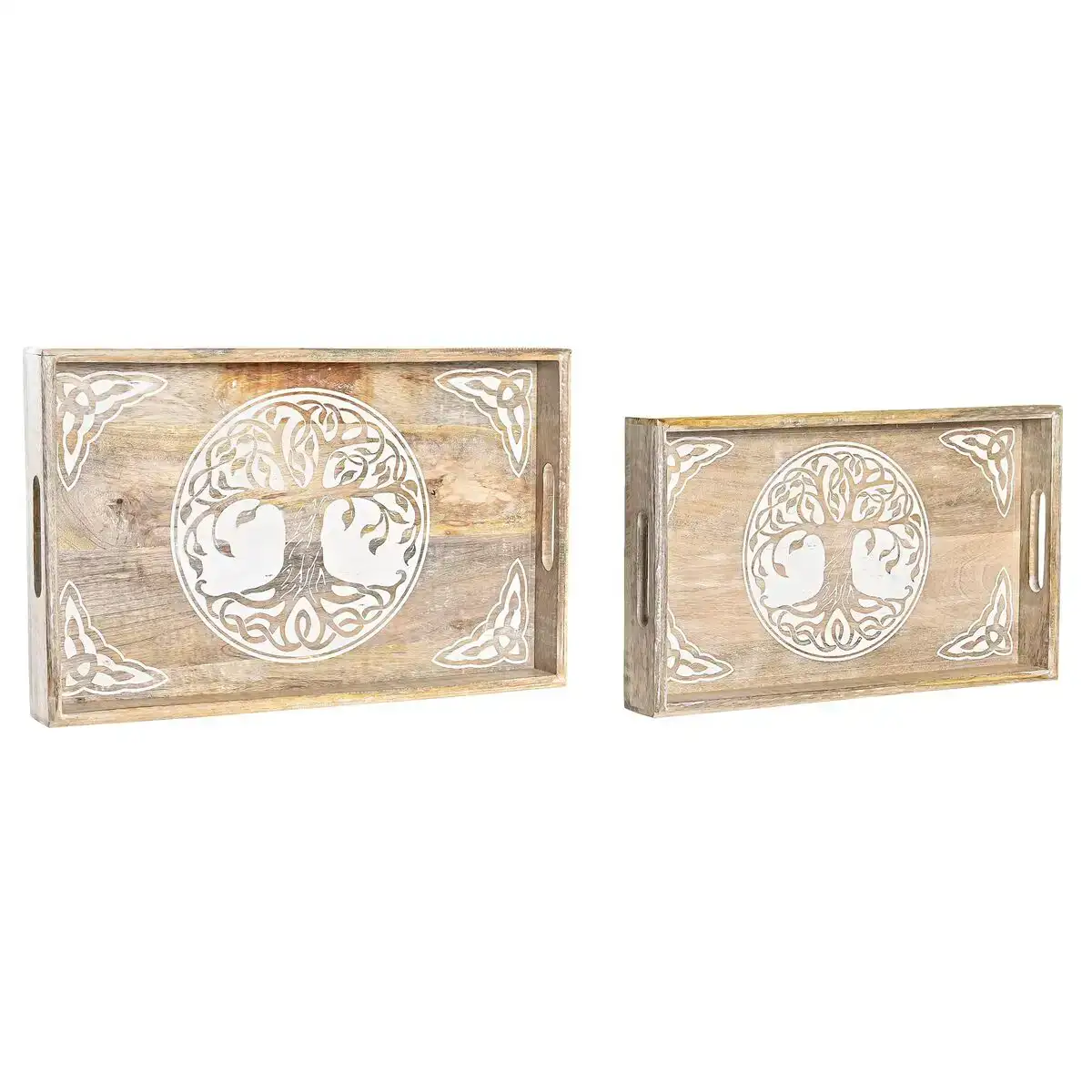 Jeux de plateaux dkd home decor 2 unites 43 5 x 27 x 5 5 cm marron blanc bois de manguier 2 unites _2113. Bienvenue chez DIAYTAR COTE D'IVOIRE - Où le Shopping Rencontre la Qualité. Explorez notre sélection soigneusement conçue et trouvez des produits qui définissent le luxe abordable.