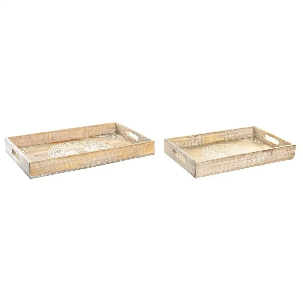 Jeux de plateaux dkd home decor 2 unites 43 5 x 27 x 5 5 cm marron blanc bois de manguier 2 unites _7369. Votre Destination de Choix: DIAYTAR COTE D'IVOIRE - Où l'Authenticité Rencontre la Commodité. Faites l'expérience de magasiner en ligne pour des articles qui incarnent la richesse culturelle et la modernité du Côte d'Ivoire.