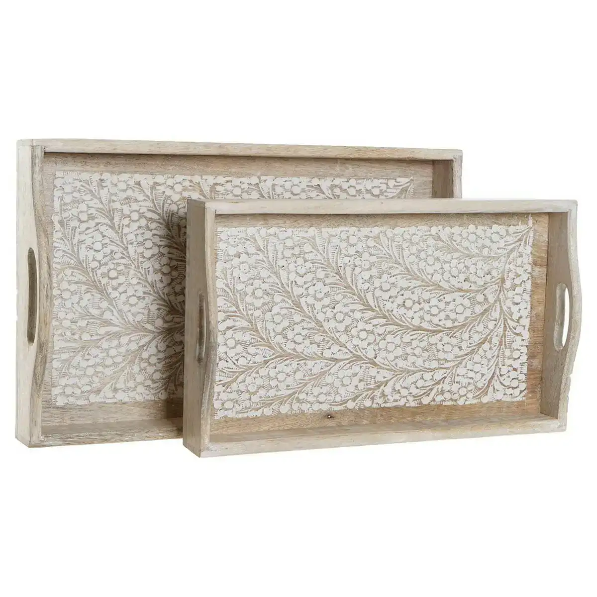Jeux de plateaux dkd home decor branche bois de manguier 2 unites _7665. Bienvenue sur DIAYTAR COTE D'IVOIRE - Votre Destination Shopping à la Côte d'Ivoireaise. Explorez notre boutique en ligne et découvrez une gamme variée de produits qui capturent l'esprit du Côte d'Ivoire.