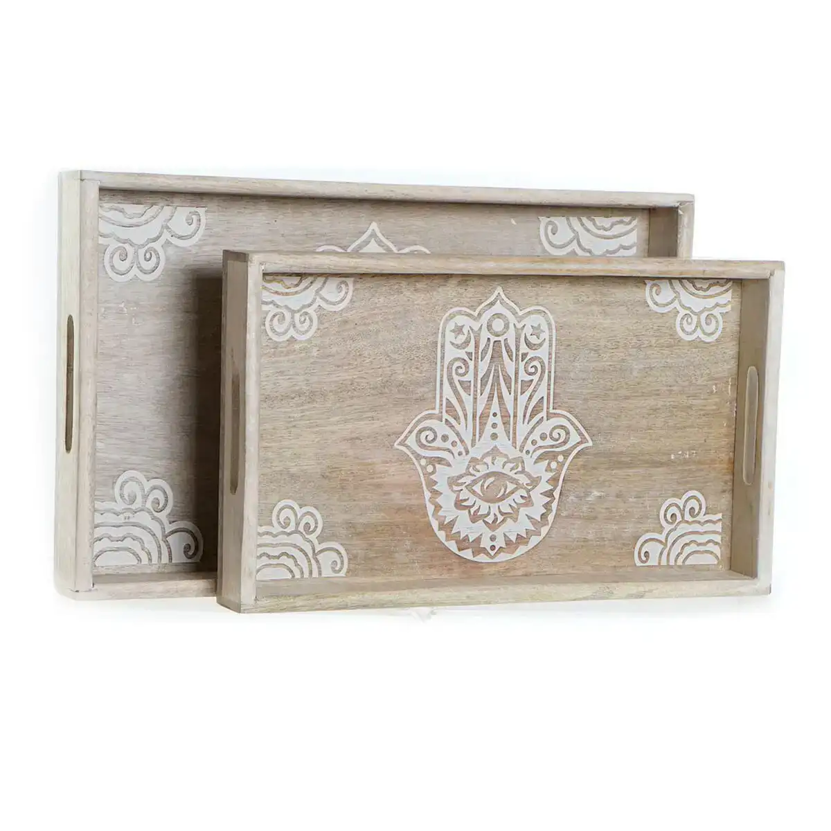 Jeux de plateaux dkd home decor s3021597 43 5 x 27 x 5 5 cm marron bois de manguier 2 unites _4843. Bienvenue chez DIAYTAR COTE D'IVOIRE - Où Chaque Article Est une Découverte. Naviguez à travers nos offres et laissez-vous surprendre par des trésors cachés qui enrichiront votre vie.