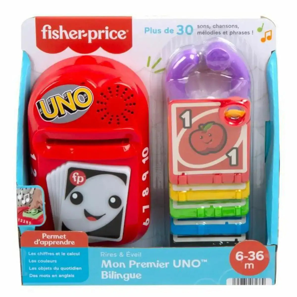 Jouet interactif pour bebe fisher price my first bilingual uno_6128. DIAYTAR COTE D'IVOIRE - Là où la Découverte est au Rendez-vous. Plongez dans notre catalogue et trouvez des articles qui éveilleront votre curiosité et élargiront vos horizons.