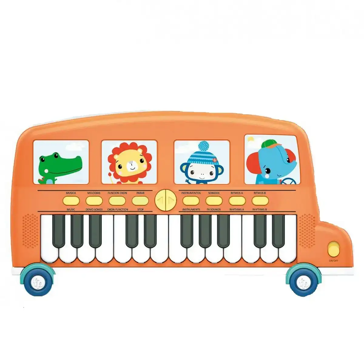 Jouet musical fisher price piano electronique le bus_1569. DIAYTAR COTE D'IVOIRE - Là où Chaque Achat Contribue à un Rêve. Naviguez à travers notre boutique en ligne et soutenez des artisans talentueux tout en acquérant des trésors.