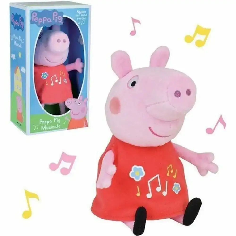 Jouet peluche jemini peppa pig musical 20 cm_7698. DIAYTAR COTE D'IVOIRE - Où Choisir est un Voyage Cultuel. Explorez notre boutique en ligne et découvrez des produits qui célèbrent la richesse et la diversité culturelle du Côte d'Ivoire.