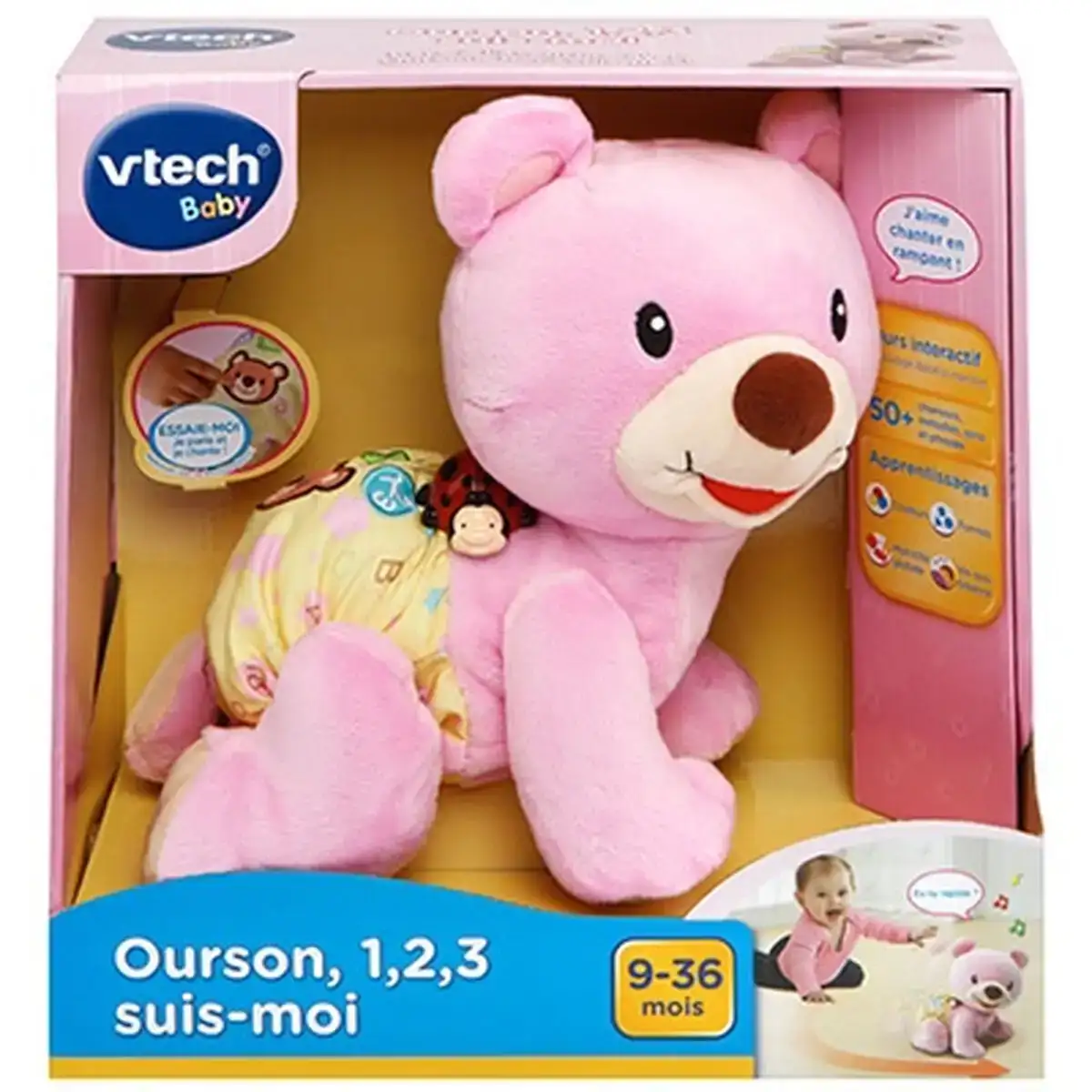 Jouet peluche vtech baby bear 1 2 3 follow me musical rose_7778. DIAYTAR COTE D'IVOIRE - L'Art du Shopping Éclairé. Naviguez à travers notre plateforme intuitive et découvrez une variété d'articles soigneusement sélectionnés pour répondre à vos besoins et à vos envies.