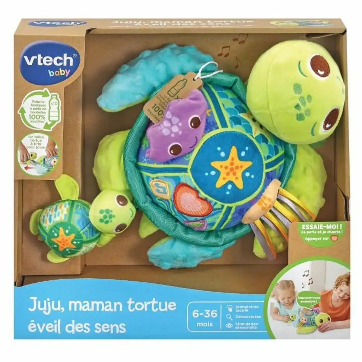 Jouet peluche vtech baby juju mother turtle 6 mois recyclado musical_5351. DIAYTAR COTE D'IVOIRE - Où Chaque Produit a son Histoire à Raconter. Parcourez notre catalogue et découvrez des articles qui portent en eux la passion et l'histoire du Côte d'Ivoire.