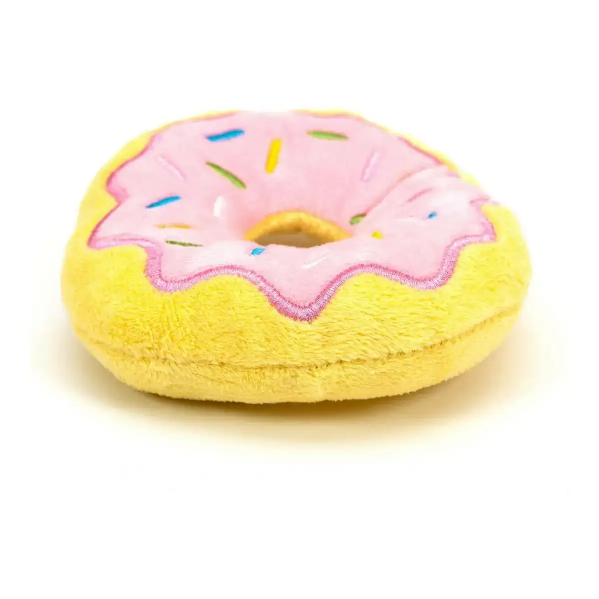 Jouet pour chien en peluche gloria frosty donut rose_2786. DIAYTAR COTE D'IVOIRE - Votre Boutique en Ligne, Votre Histoire. Explorez notre sélection et découvrez des produits qui reflètent votre parcours et vos aspirations, un achat à la fois.