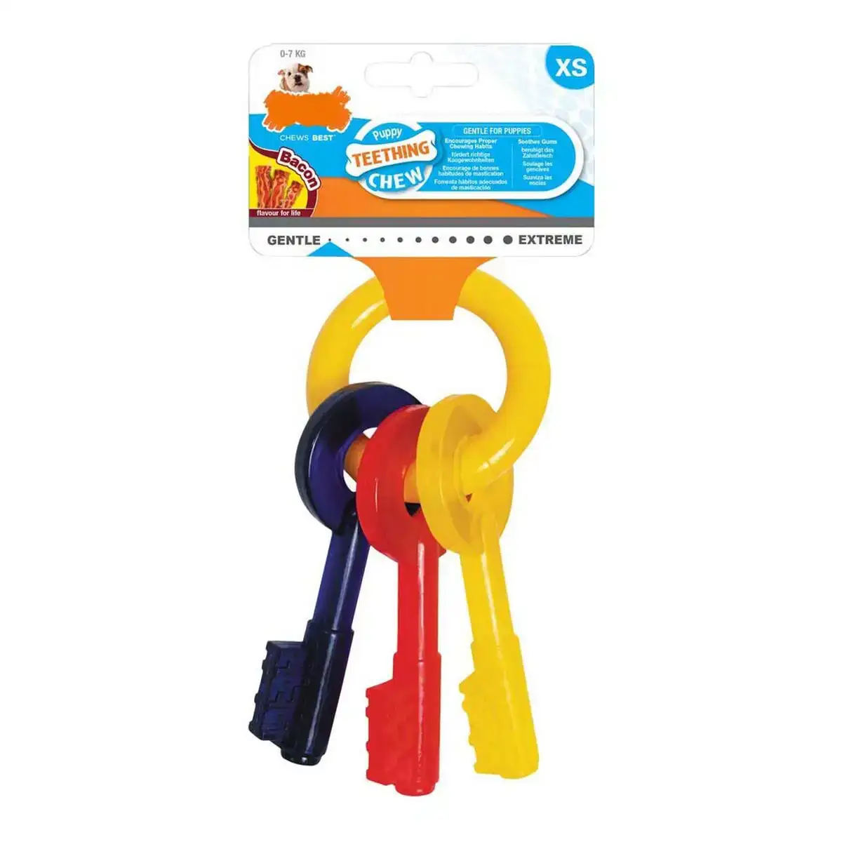 Jouet pour chien nylabone cles bacon nylon thermoplastique taille xs chiots_4611. DIAYTAR COTE D'IVOIRE - L'Écrin de Vos Désirs Shopping. Parcourez notre boutique en ligne et explorez des produits minutieusement choisis pour répondre à vos envies les plus exigeantes.