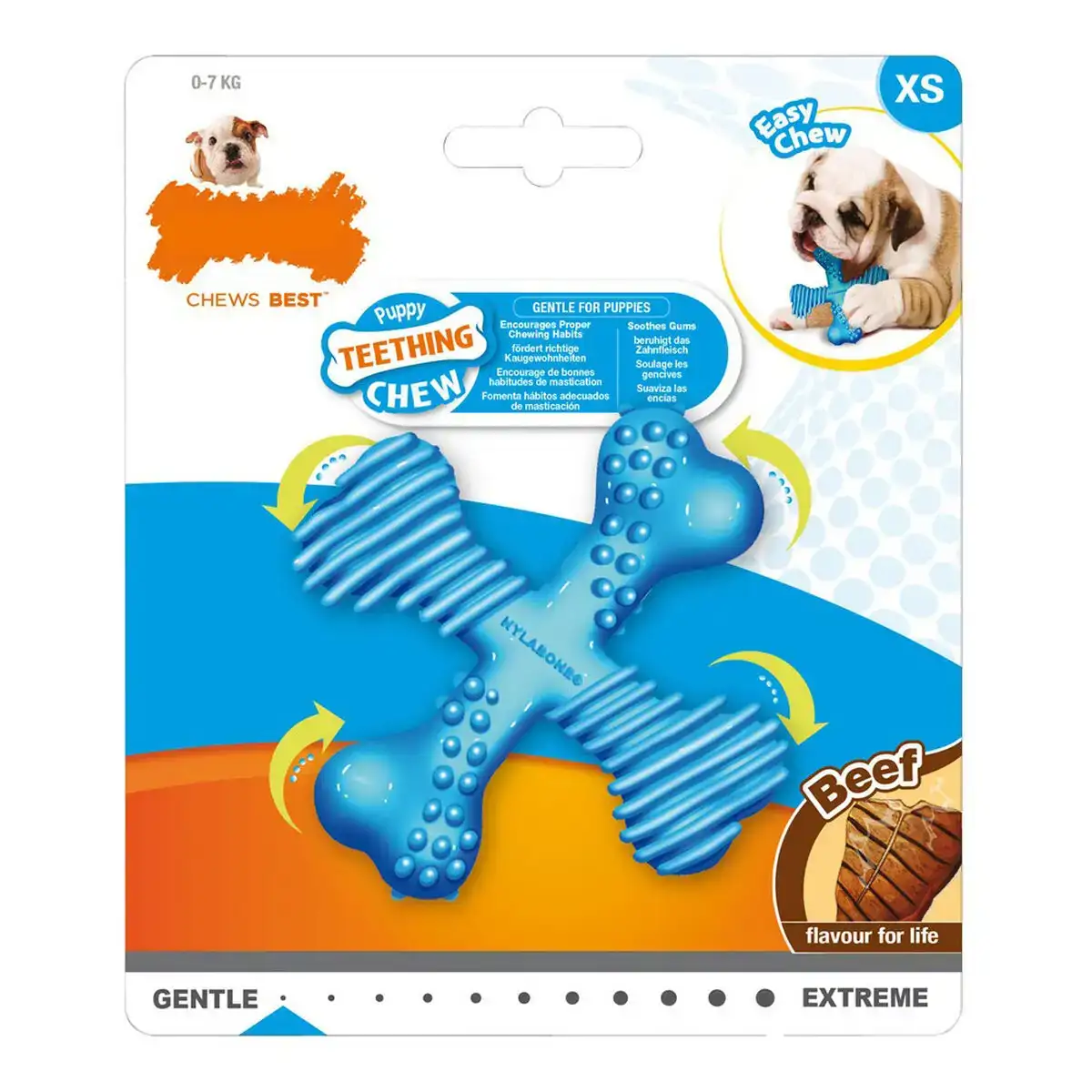 Jouet pour chien nylabone croix viande_6572. DIAYTAR COTE D'IVOIRE - Votre Destination pour un Shopping Réfléchi. Découvrez notre gamme variée et choisissez des produits qui correspondent à vos valeurs et à votre style de vie.