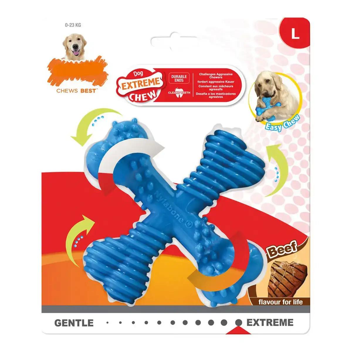 Jouet pour chien nylabone dura chew croix taille l nylon veau_2899. Bienvenue chez DIAYTAR COTE D'IVOIRE - Où Chaque Achat est un Geste d'Amour. Découvrez notre sélection minutieuse et choisissez des articles qui témoignent de votre passion.
