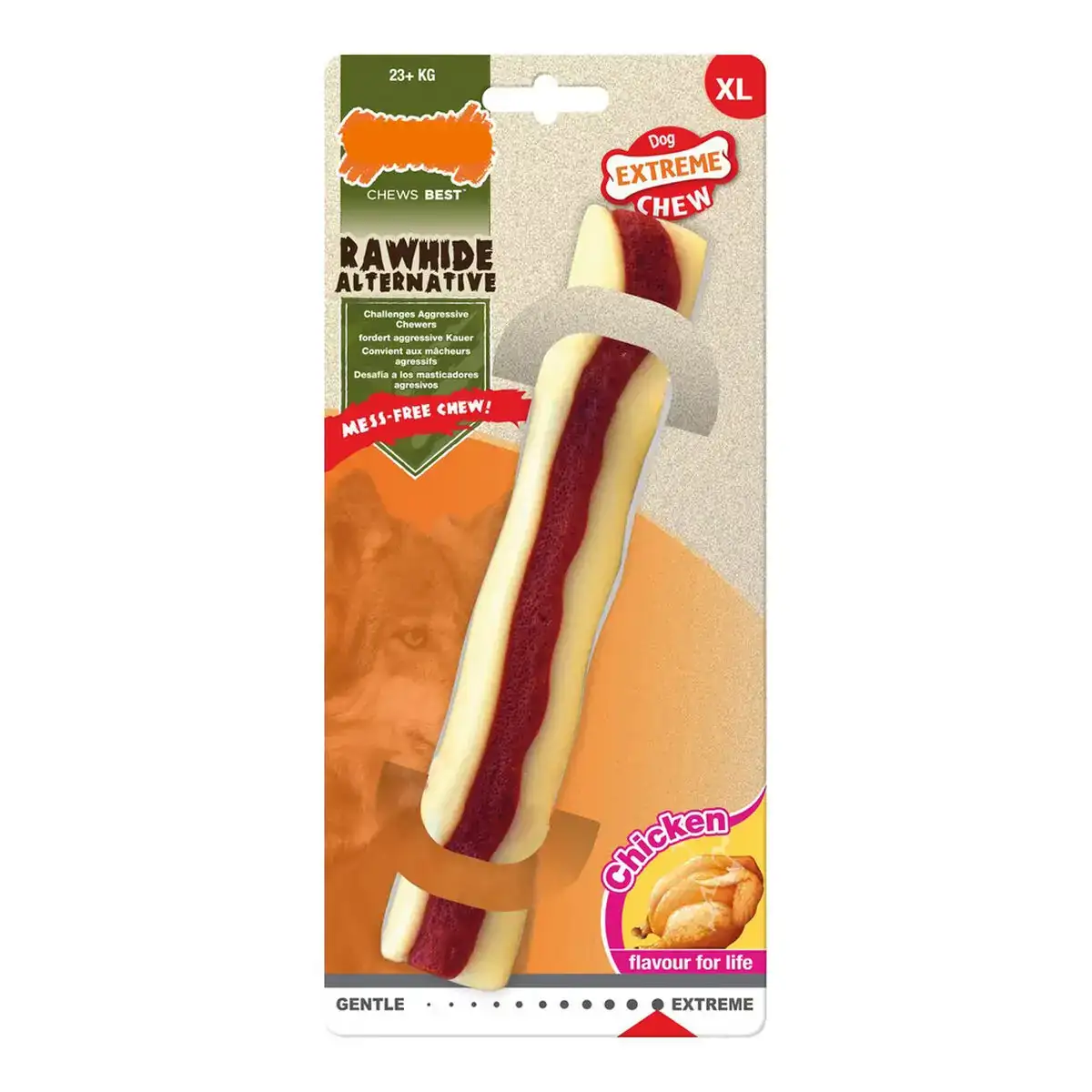 Jouet pour chien nylabone extreme chew roll rawhide taille xl poulet nylon_5385. DIAYTAR COTE D'IVOIRE - Votre Passage vers le Raffinement. Plongez dans notre univers de produits exquis et choisissez des articles qui ajoutent une touche de sophistication à votre vie.