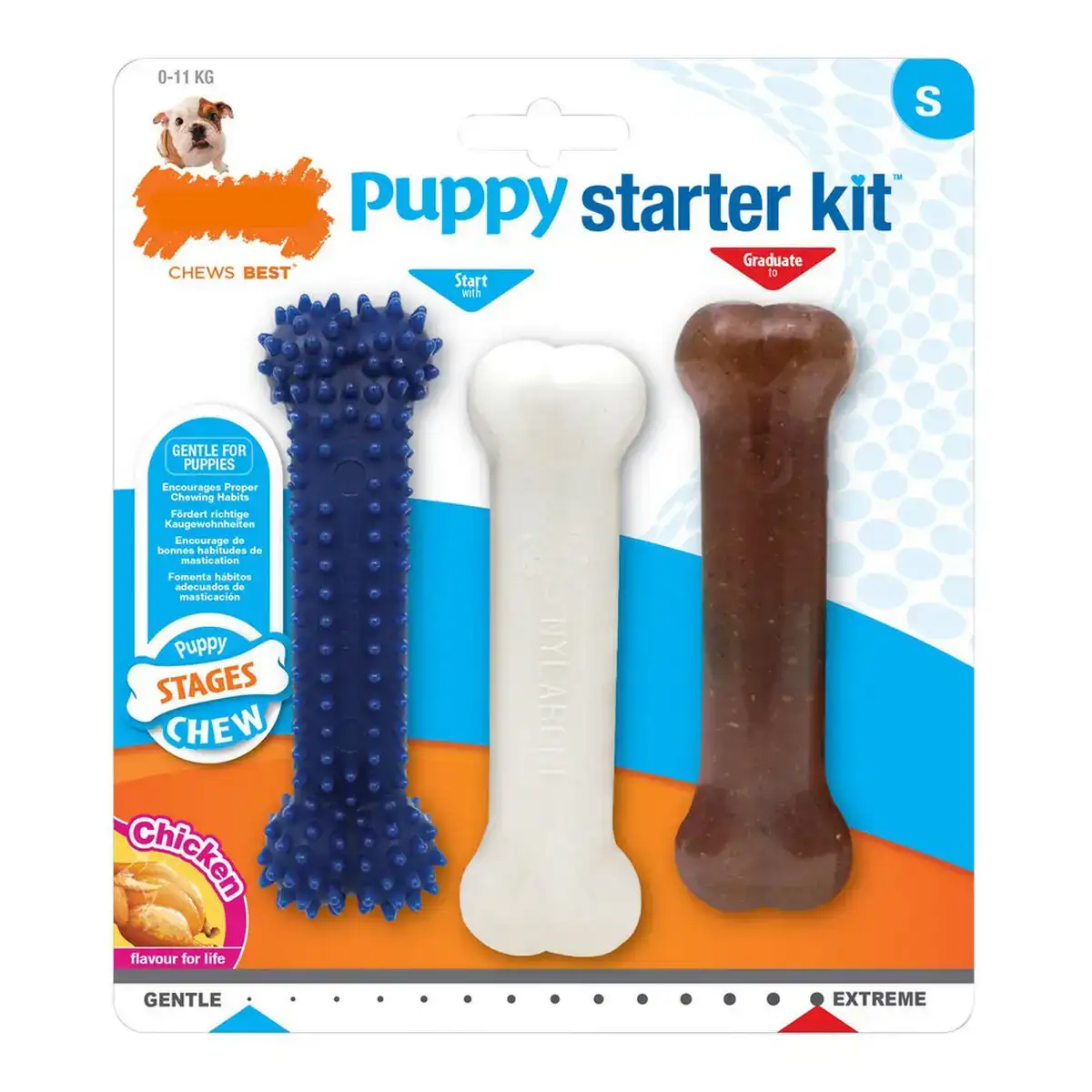 Jouet pour chien nylabone extreme chew starter kit chiots poulet nylon thermoplastique 3 pcs _1901. DIAYTAR COTE D'IVOIRE - Où Choisir est une Célébration de l'Artisanat Local. Découvrez notre boutique en ligne et choisissez des produits qui incarnent la passion des artisans sénégalais.