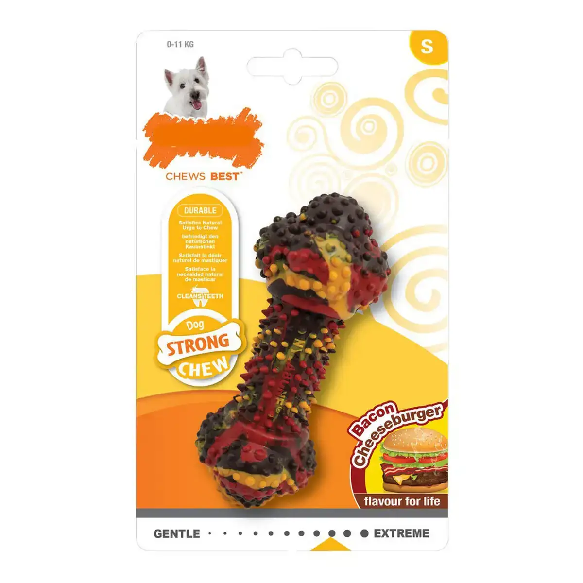 Jouet pour chien nylabone strong chew bacon fromage hamburgers caoutchouc taille s_2656. Entrez dans l'Univers de DIAYTAR COTE D'IVOIRE - Où la Tradition S'unit à la Modernité. Explorez notre sélection pour trouver des produits qui allient héritage et innovation.