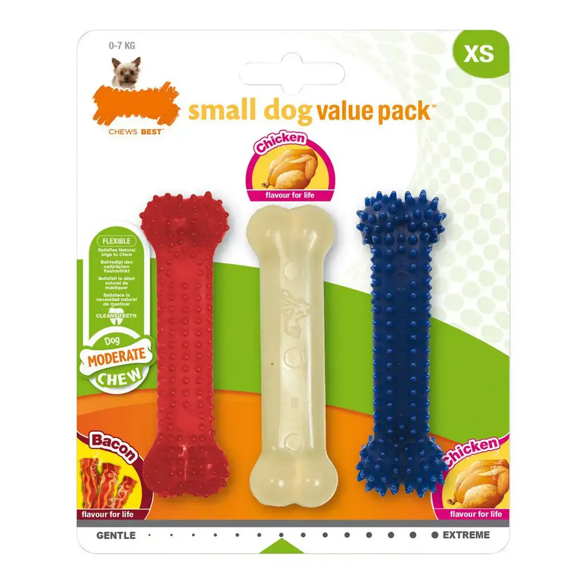 Jouet pour chien nylabone value pack bacon taille s poulet thermoplastique 3 pcs _4637. DIAYTAR COTE D'IVOIRE - Votre Destination pour un Shopping Éclairé. Parcourez notre boutique en ligne pour découvrir des produits de qualité qui embelliront votre quotidien.