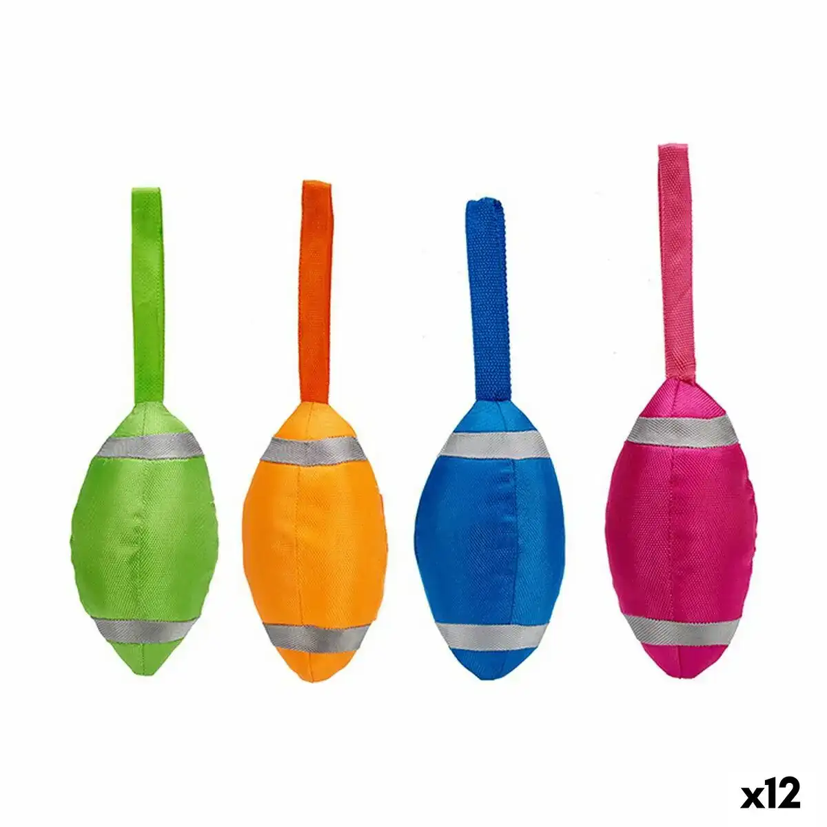 Jouet pour chien rugby 11 x 8 5 x 30 cm 12 unites _5282. DIAYTAR COTE D'IVOIRE - Où la Qualité est Notre Engagement. Explorez notre boutique en ligne pour découvrir des produits conçus pour vous apporter satisfaction et plaisir.