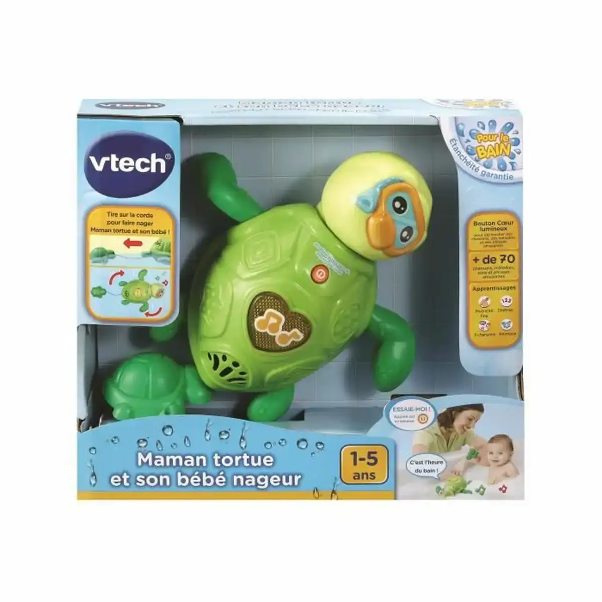 Jouet pour le bain vtech baby mother turtle and baby swimmer aquatique_2723. DIAYTAR COTE D'IVOIRE - Votre Source de Trouvailles uniques. Naviguez à travers notre catalogue et trouvez des articles qui vous distinguent et reflètent votre unicité.