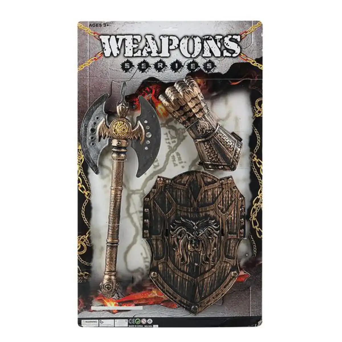 Kit armes de guerrier 117135 3 pcs _8954. DIAYTAR COTE D'IVOIRE - Où Chaque Produit a son Histoire. Découvrez notre gamme de produits, chacun portant en lui le récit de l'artisanat et de la passion, pour vous offrir une expérience de shopping authentique.