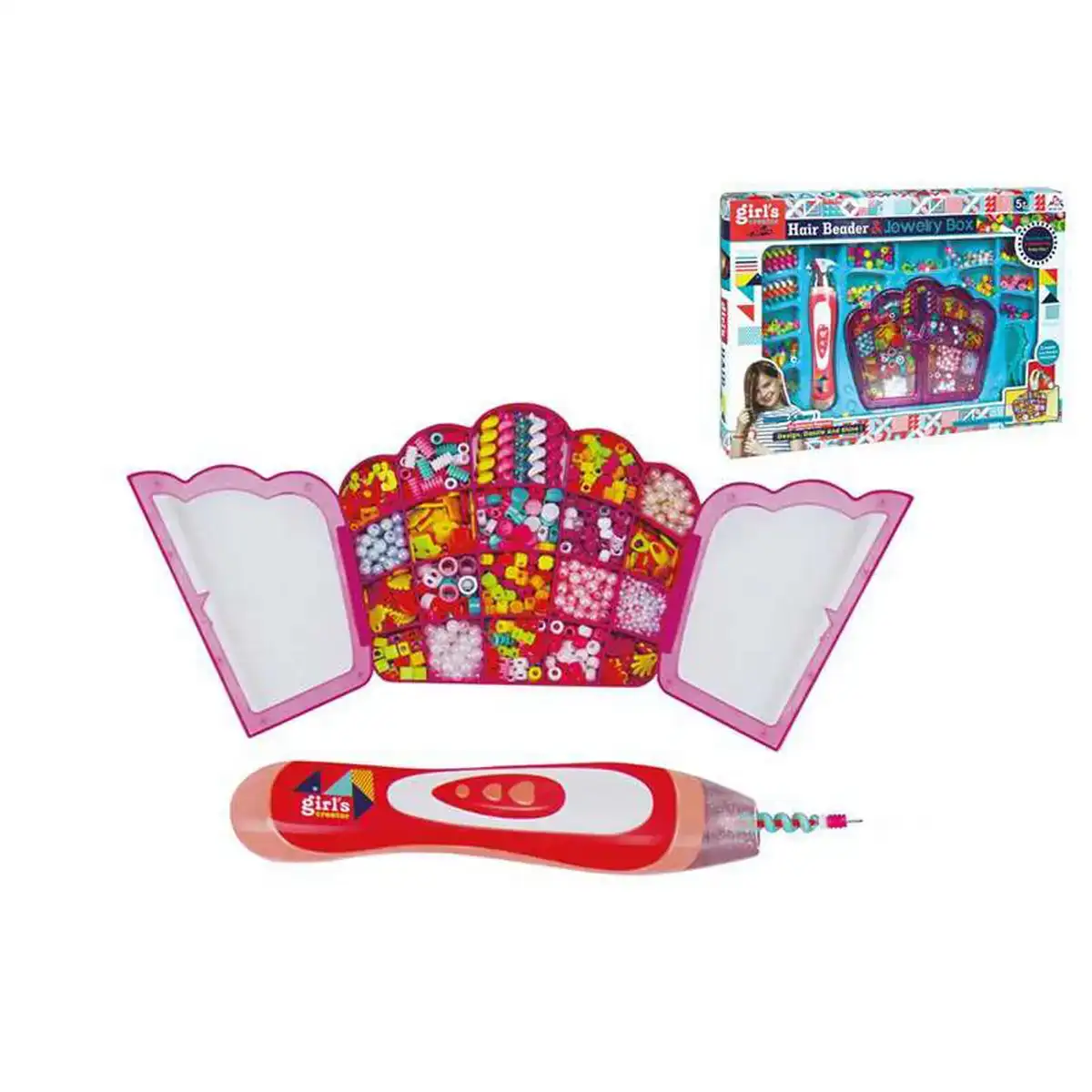 Kit de coiffeur pour enfant tresseur de cheveux avec accessoires 45 x 32 x 6 cm _7434. DIAYTAR COTE D'IVOIRE - Où Chaque Produit a son Histoire. Découvrez notre gamme de produits, chacun portant en lui le récit de l'artisanat et de la passion, pour vous offrir une expérience de shopping authentique.