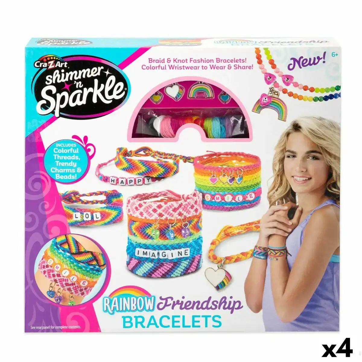 Kit de creation de bracelets cra z art friendship 4 unites_9356. DIAYTAR COTE D'IVOIRE - Votre Oasis de Shopping en Ligne. Explorez notre boutique et découvrez des produits qui ajoutent une touche de magie à votre quotidien.