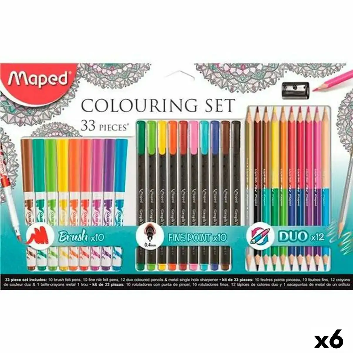 Kit de dessin maped 33 pieces mandala 6 unites _8092. DIAYTAR COTE D'IVOIRE - Votre Passage vers l'Exceptionnel. Naviguez à travers notre sélection minutieuse et découvrez des articles qui apportent une touche spéciale à chaque instant de votre vie.