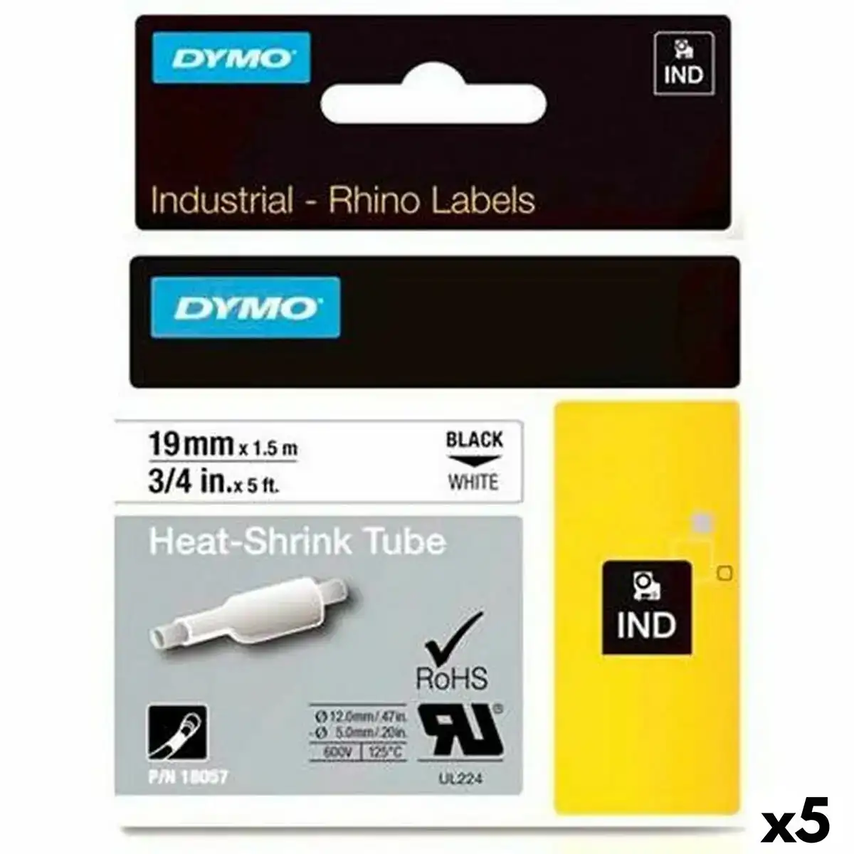 Kit de gaines thermo retratables rhino dymo id1 19 19 x 1 5 mm noir blanc 5 unites _7582. DIAYTAR COTE D'IVOIRE - L'Art de Vivre en Couleurs et en Styles. Parcourez notre sélection et trouvez des articles qui reflètent votre personnalité et votre goût pour la vie.