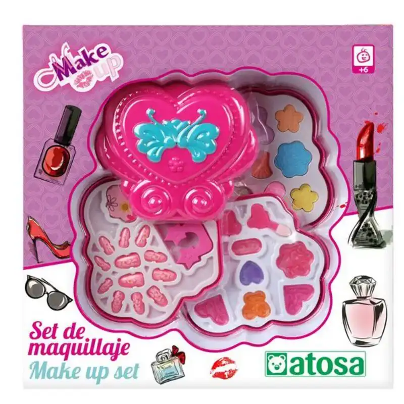 Kit de maquillage pour enfant coeur rose_3489. DIAYTAR COTE D'IVOIRE - Là où Choisir est une Célébration de l'Artisanat. Explorez notre gamme variée et choisissez des produits qui incarnent la tradition et le talent des artisans du Côte d'Ivoire.