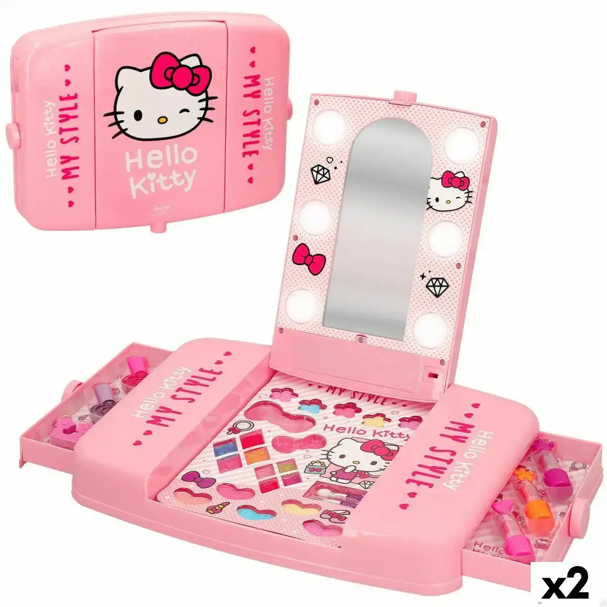 Kit de maquillage pour enfant hello kitty 28 pieces 2 unites _2358. DIAYTAR COTE D'IVOIRE - Où l'Élégance Rencontre l'Authenticité. Naviguez à travers notre boutique en ligne et choisissez des produits qui incarnent le style et la tradition du Côte d'Ivoire.