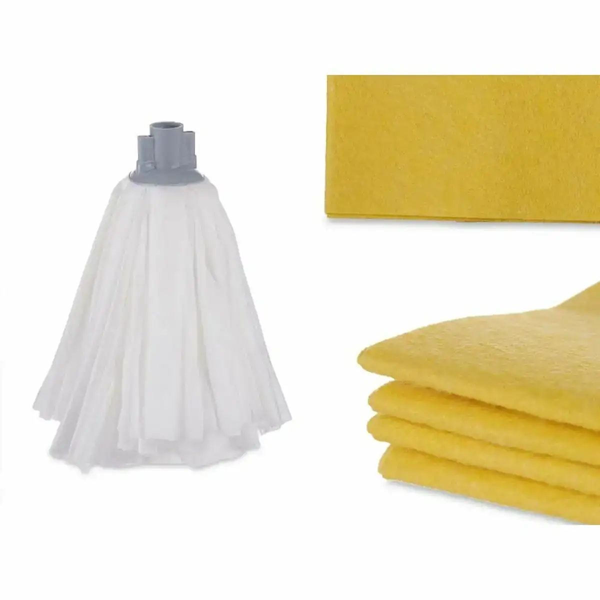 Kit de nettoyage et de rangement 23 x 6 x 31 cm gris blanc 5 pcs _9033. DIAYTAR COTE D'IVOIRE - Où Chaque Produit est une Promesse de Qualité. Explorez notre boutique en ligne et choisissez des produits qui répondent à vos exigences élevées.
