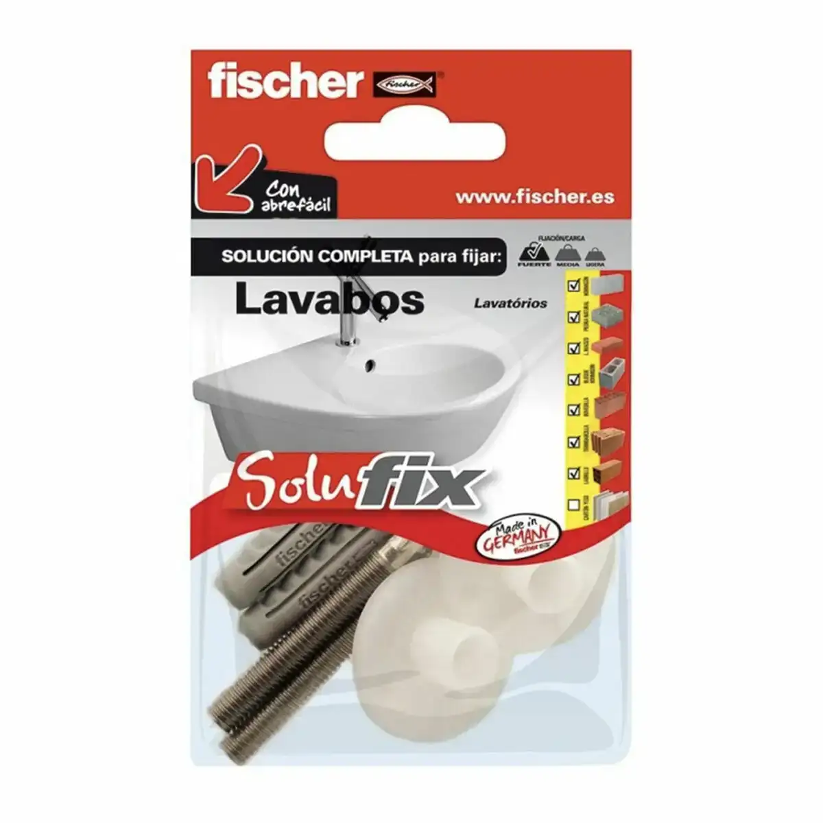 Kit de scellement fischer solufix 502695 lavabo 6 pieces_3357. DIAYTAR COTE D'IVOIRE - L'Art de Magasiner sans Limites. Naviguez à travers notre collection diversifiée pour trouver des produits qui élargiront vos horizons shopping.