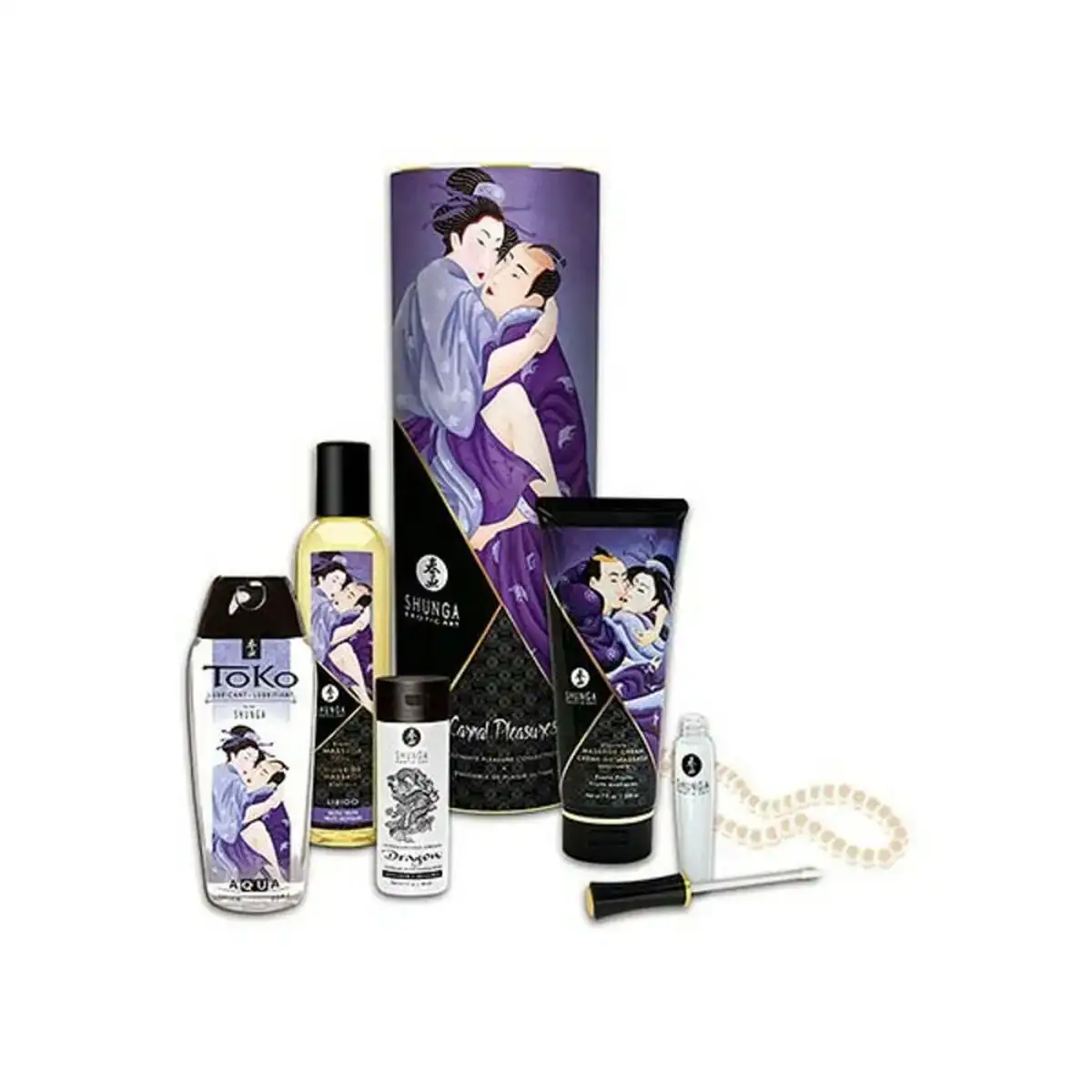 Kit grand plaisir shunga carnal pleasures 6 pcs _6136. DIAYTAR COTE D'IVOIRE - Là où le Shopping devient une Fête des Sens. Plongez dans notre univers et choisissez des produits qui éveillent votre goût pour l'esthétique et l'authenticité.