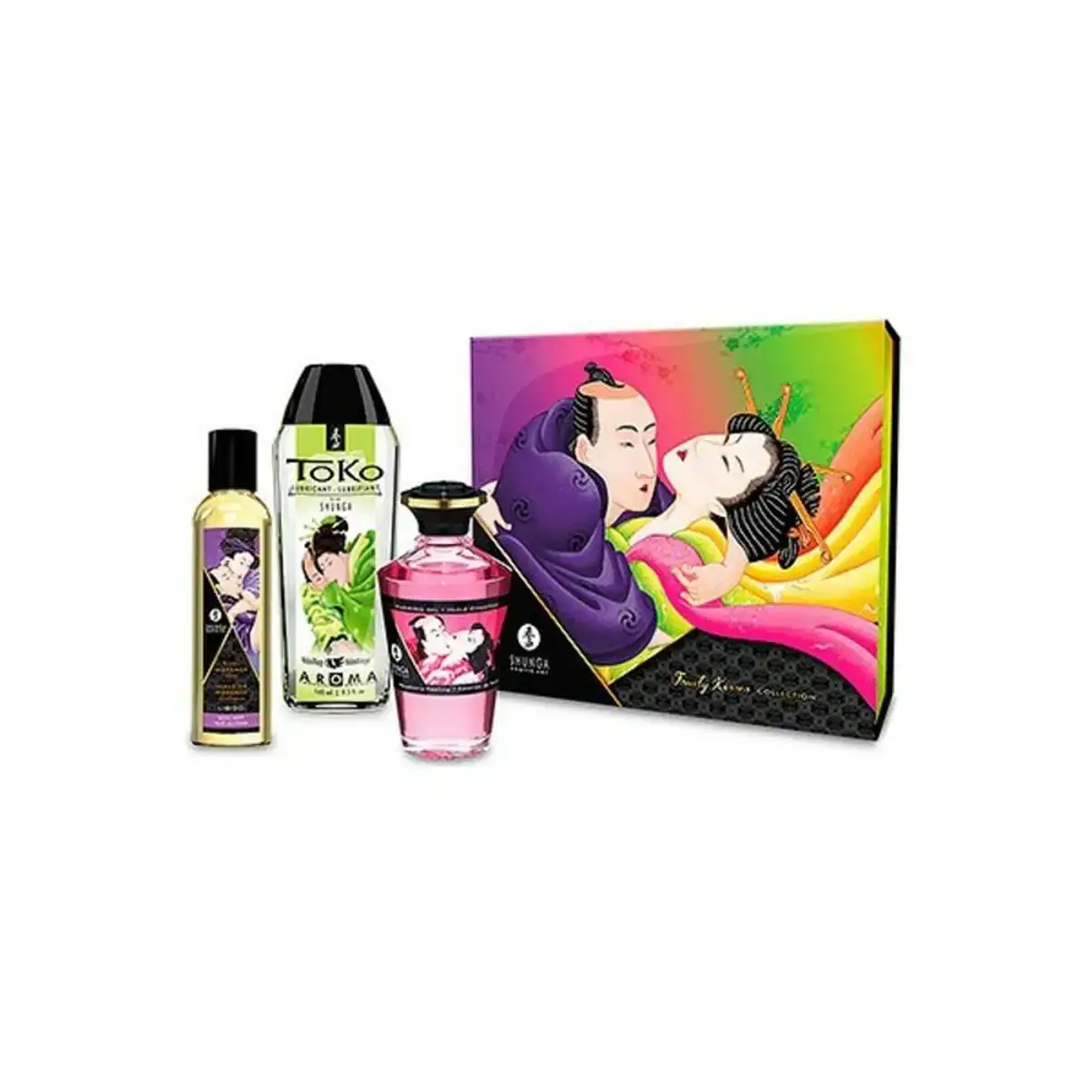 Kit grand plaisir shunga fruity kisses 3 pcs _2206. DIAYTAR COTE D'IVOIRE - Où Choisir est un Voyage Cultuel. Explorez notre boutique en ligne et découvrez des produits qui célèbrent la richesse et la diversité culturelle du Côte d'Ivoire.