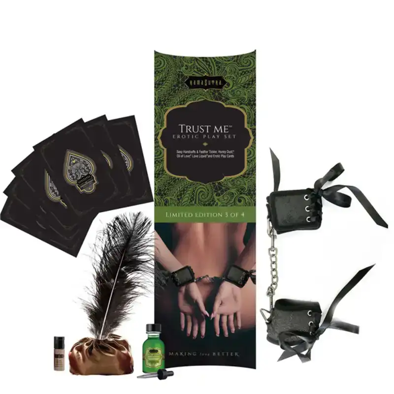 Kit grand plaisir trust me kama sutra 09512 5 pcs _9530. Découvrez DIAYTAR COTE D'IVOIRE - Votre Source de Produits Variés et un Service Exceptionnel. Parcourez nos catégories et bénéficiez d'un service client dévoué, prêt à vous guider à chaque étape.