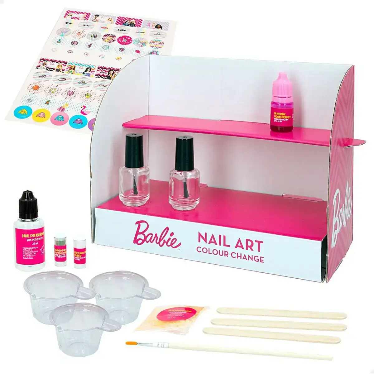 Kit pour creer du maquillage barbie studio color change vernis a ongles 15 pieces_6611. DIAYTAR COTE D'IVOIRE - Votre Passage vers l'Élégance Abordable. Explorez notre collection où chaque produit est choisi pour sa qualité et son accessibilité, incarnant ainsi l'essence du Côte d'Ivoire.