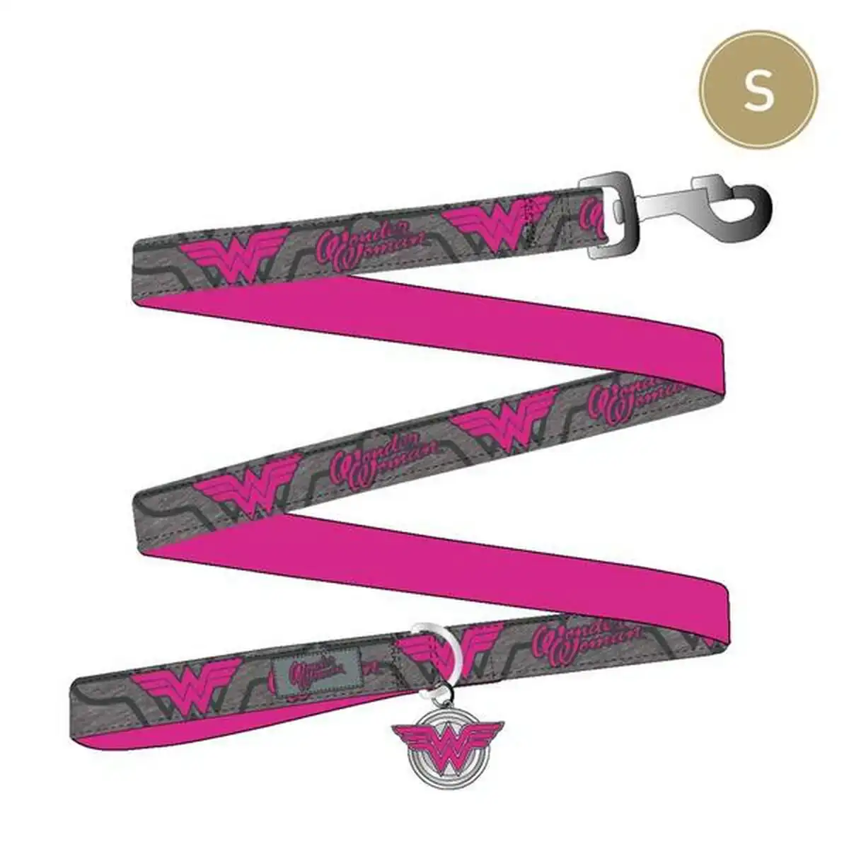 Laisse pour chien wonder woman rose_5518. DIAYTAR COTE D'IVOIRE - Votre Passage vers l'Élégance Abordable. Explorez notre collection où chaque produit est choisi pour sa qualité et son accessibilité, incarnant ainsi l'essence du Côte d'Ivoire.