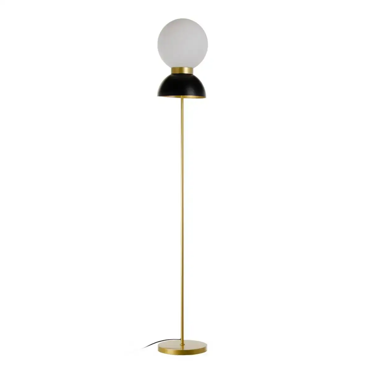 Lampadaire 24 5 x 24 5 x 164 cm verre noir metal blanc_7914. DIAYTAR COTE D'IVOIRE - Votre Portail Vers l'Exclusivité. Explorez notre boutique en ligne pour découvrir des produits uniques et raffinés, conçus pour ceux qui recherchent l'excellence.