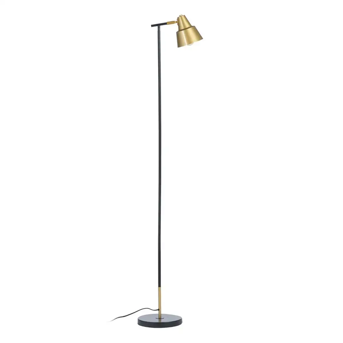 Lampadaire 28 x 28 x 150 cm noir dore metal_6179. DIAYTAR COTE D'IVOIRE - Là où Chaque Produit Est une Trouvaille. Explorez notre sélection minutieuse et découvrez des articles qui correspondent à votre style de vie et à vos aspirations.