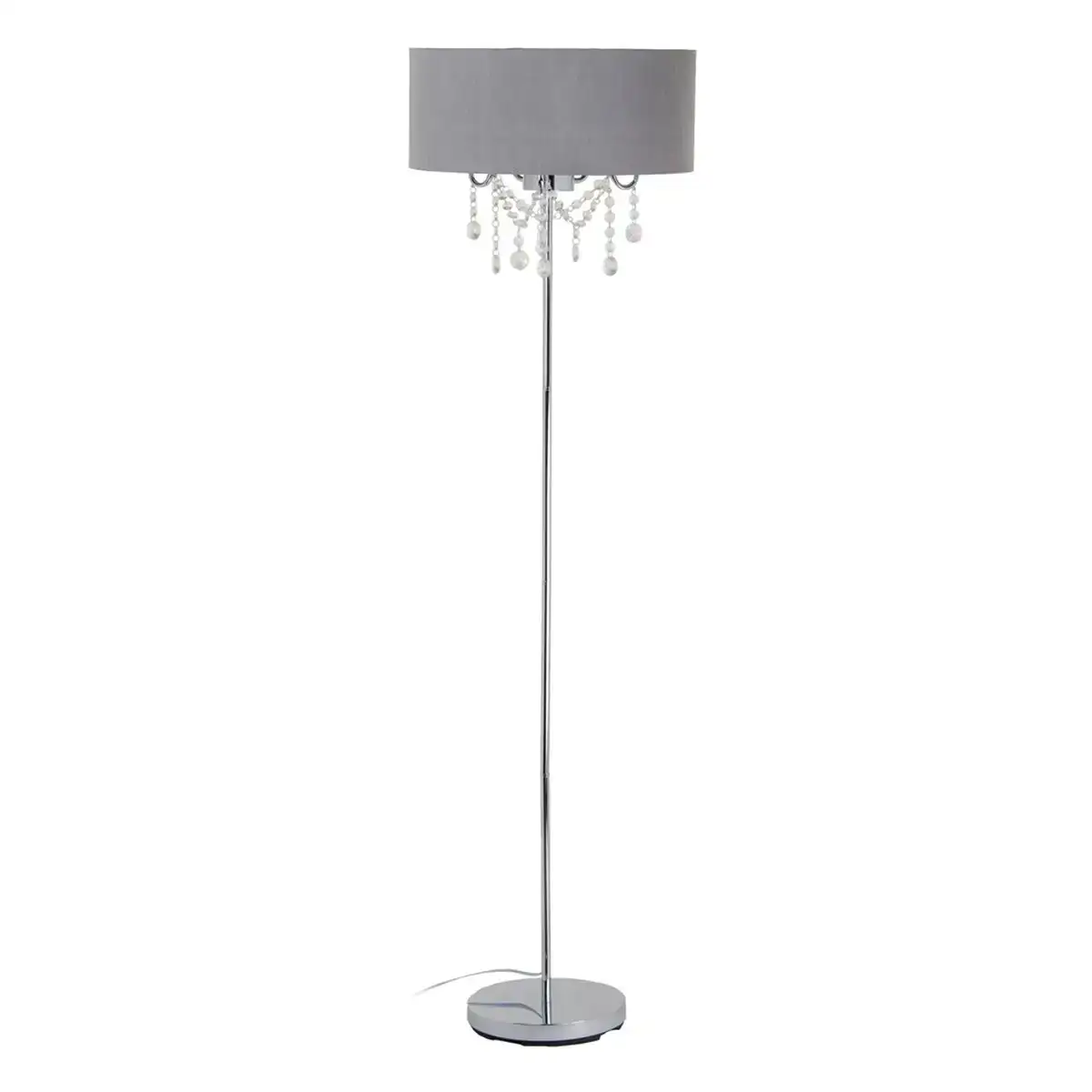 Lampadaire 44 x 44 x 161 cm metal argent_5832. DIAYTAR COTE D'IVOIRE - L'Art du Shopping Facilité. Naviguez sur notre plateforme en ligne pour découvrir une expérience d'achat fluide et agréable, avec une gamme de produits adaptés à tous.