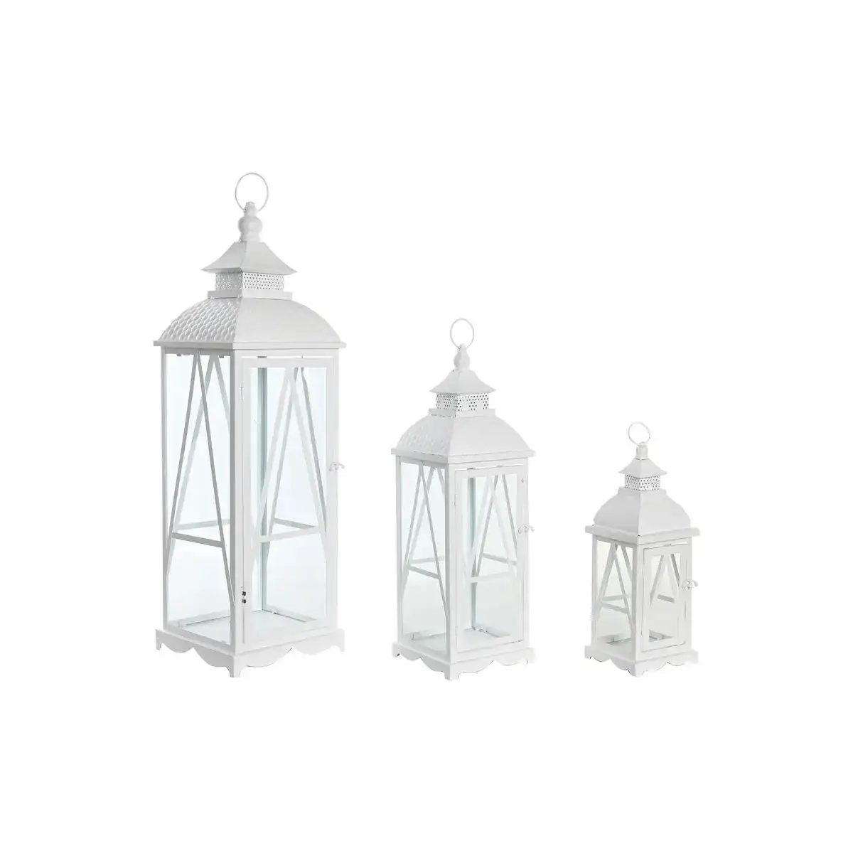 Lampadaire dkd home decor 22 x 22 x 75 cm verre metal blanc shabby chic_4392. DIAYTAR COTE D'IVOIRE - L'Art de Vivre le Shopping Authentique. Découvrez notre boutique en ligne et trouvez des produits qui incarnent la passion et le savoir-faire du Côte d'Ivoire.