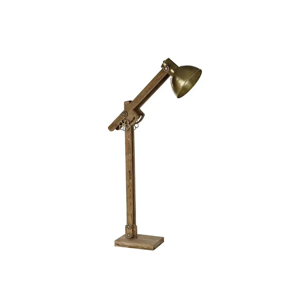 Lampadaire dkd home decor 85 x 25 x 140 cm dore metal marron bois de manguier_6403. DIAYTAR COTE D'IVOIRE - Votre Destination de Shopping Authentique au Côte d'Ivoire. Plongez dans notre boutique en ligne pour découvrir des produits qui célèbrent la riche culture et l'artisanat du pays.