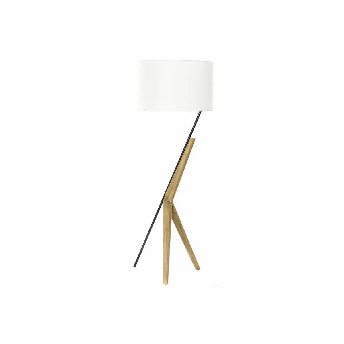 Lampadaire dkd home decor blanc marron noir metal chene 50 w 220 v 54 x 52 x 145 cm_4549. DIAYTAR COTE D'IVOIRE - Là où Chaque Achat a du Sens. Explorez notre gamme et choisissez des produits qui racontent une histoire, votre histoire.