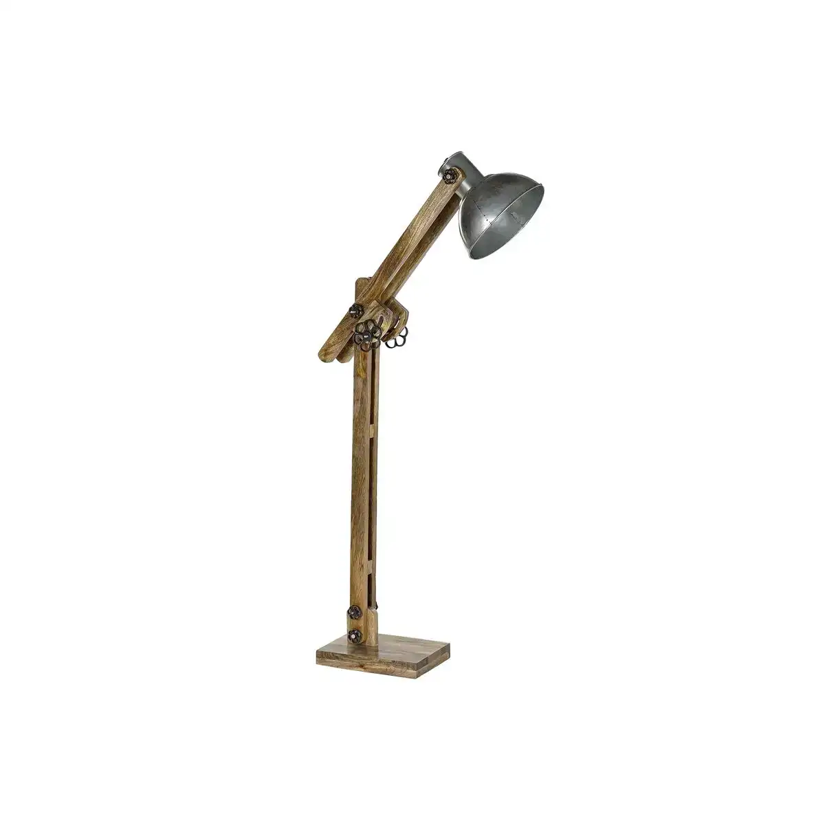 Lampadaire dkd home decor marron argente metal bois de manguier 85 x 25 x 140 cm_2686. DIAYTAR COTE D'IVOIRE - Votre Paradis Shopping au Cœur du Côte d'Ivoire. Explorez notre boutique en ligne et découvrez des produits conçus pour enchanter chaque aspect de votre vie.